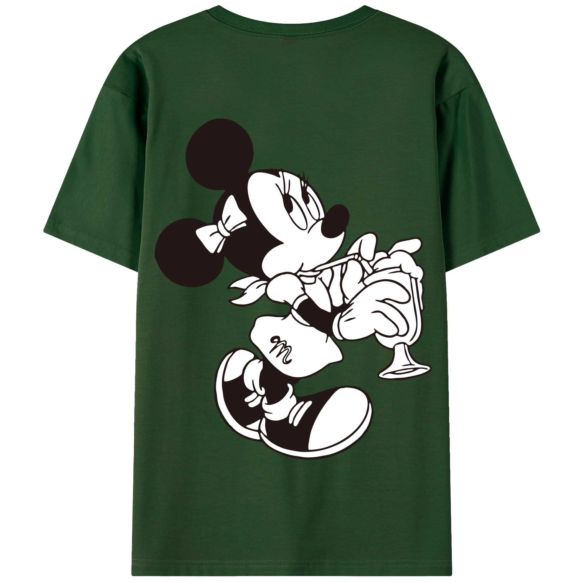 （画像用） ミッキーマウス Mickey Mouse 綿100％半袖Tシャツ（背面プリント）